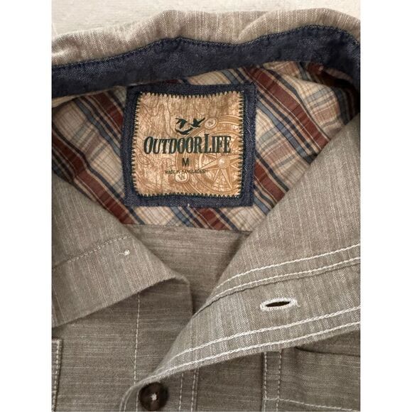 Outdoor Life  Mens Button-Up Shirt, size M - Picture 7 of 8